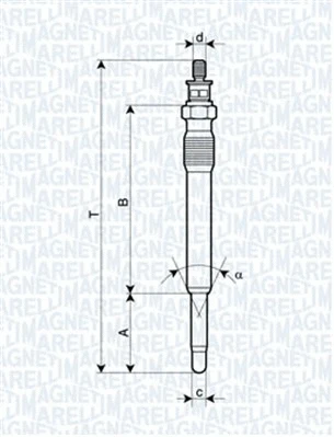 Pakaitinimo žvakė MAGNETI MARELLI 062900001304