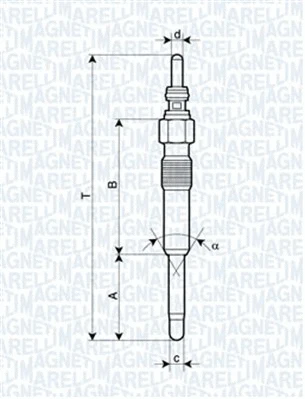 Pakaitinimo žvakė MAGNETI MARELLI 062900006304