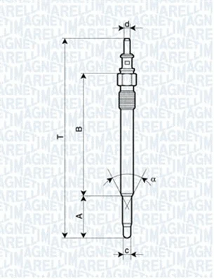 Pakaitinimo žvakė MAGNETI MARELLI 062900012304