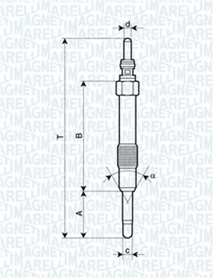 Pakaitinimo žvakė MAGNETI MARELLI 062900014304