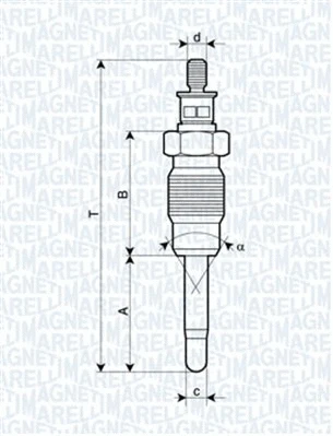 Pakaitinimo žvakė MAGNETI MARELLI 062900016304