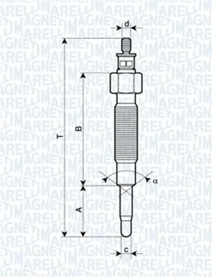 Pakaitinimo žvakė MAGNETI MARELLI 062900019304