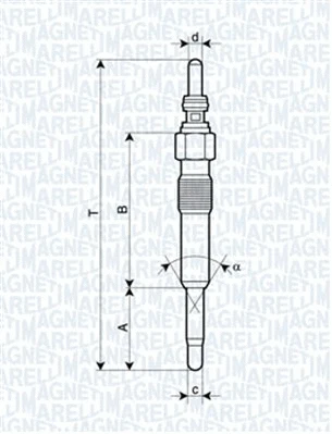 Pakaitinimo žvakė MAGNETI MARELLI 062900028304