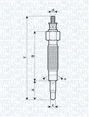 Pakaitinimo žvakė MAGNETI MARELLI 062900037304