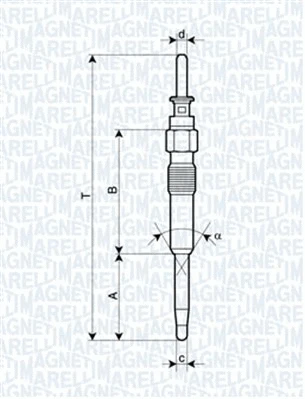 Pakaitinimo žvakė MAGNETI MARELLI 062900039304