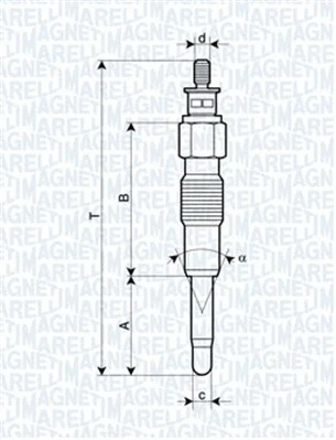 Pakaitinimo žvakė MAGNETI MARELLI 062900040304