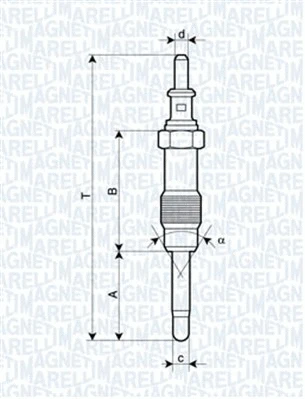 Pakaitinimo žvakė MAGNETI MARELLI 062900046304