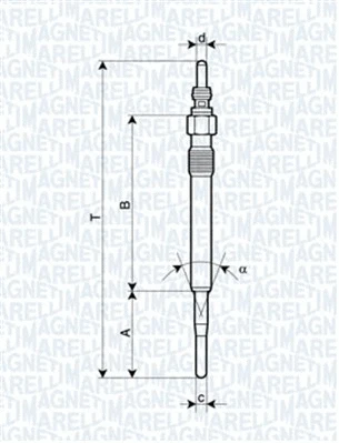 Pakaitinimo žvakė MAGNETI MARELLI 062900058304