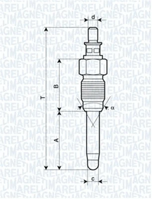 Pakaitinimo žvakė MAGNETI MARELLI 062900059304