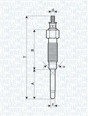 Pakaitinimo žvakė MAGNETI MARELLI 062900065304