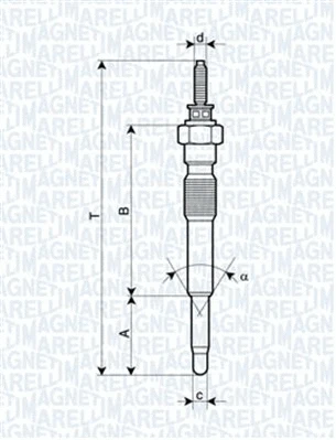 Pakaitinimo žvakė MAGNETI MARELLI 062900068304