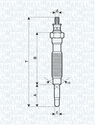 Pakaitinimo žvakė MAGNETI MARELLI 062900072304