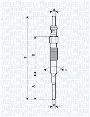 Pakaitinimo žvakė MAGNETI MARELLI 062900079304