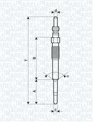 Pakaitinimo žvakė MAGNETI MARELLI 062900080304