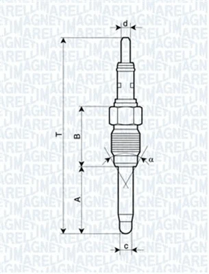 Pakaitinimo žvakė MAGNETI MARELLI 062900084304