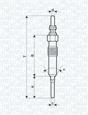 Pakaitinimo žvakė MAGNETI MARELLI 062900087304