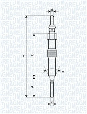 Pakaitinimo žvakė MAGNETI MARELLI 062900089304
