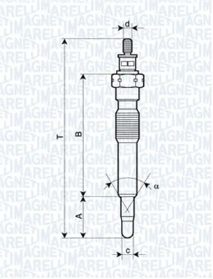 Pakaitinimo žvakė MAGNETI MARELLI 062900092304