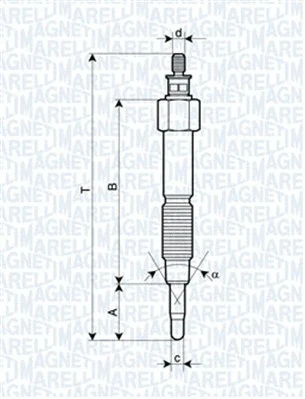 Pakaitinimo žvakė MAGNETI MARELLI 062900093304