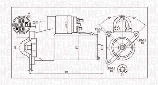 Starteris MAGNETI MARELLI 063720373010