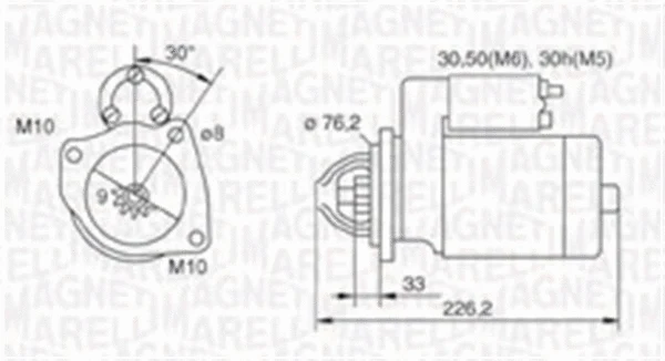 Starteris MAGNETI MARELLI 063721067010