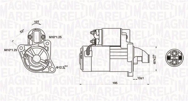 Starteris MAGNETI MARELLI 063721096010