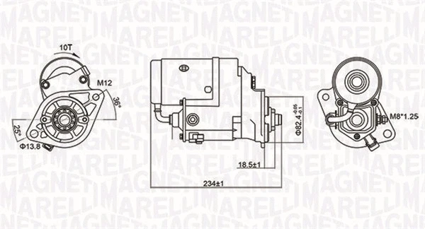 Starteris MAGNETI MARELLI 063721154010