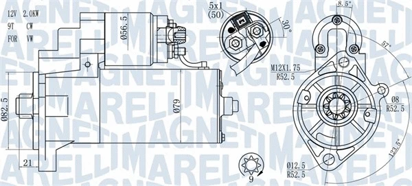 Starteris MAGNETI MARELLI 063721187010