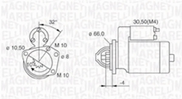 Starteris MAGNETI MARELLI 063721207010