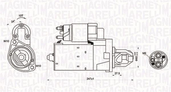 Starteris MAGNETI MARELLI 063721249010