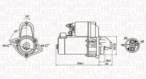 Starteris MAGNETI MARELLI 063721257010