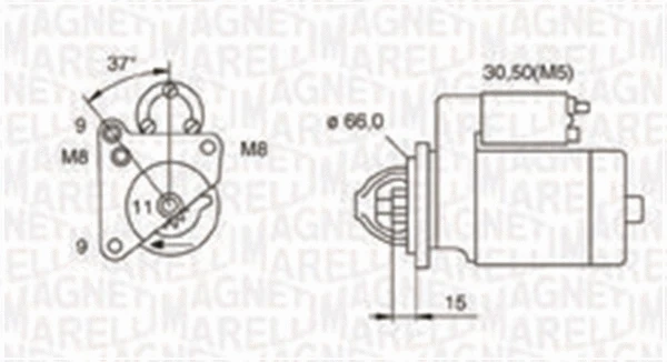 Starteris MAGNETI MARELLI 063721260010