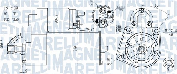 Starteris MAGNETI MARELLI 063721271010