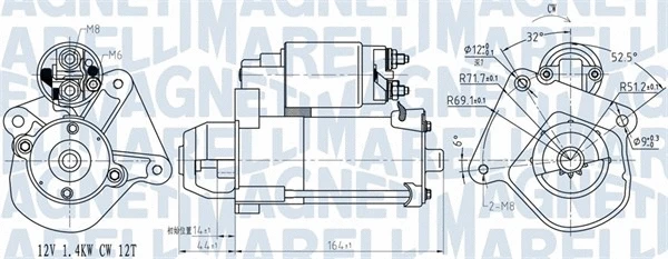 Starteris MAGNETI MARELLI 063721275010