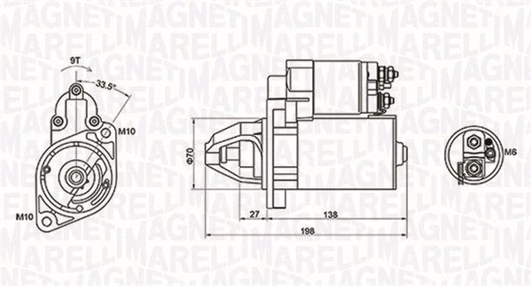 Starteris MAGNETI MARELLI 063721283010