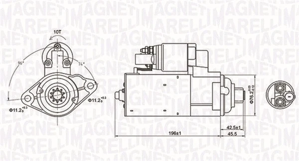 Starteris MAGNETI MARELLI 063721286010