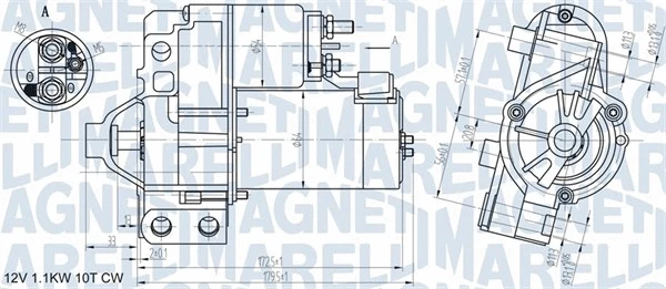 Starteris MAGNETI MARELLI 063721290010