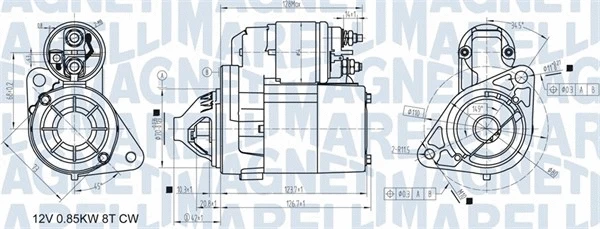 Starteris MAGNETI MARELLI 063721307010