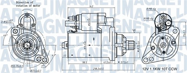Starteris MAGNETI MARELLI 063721322010