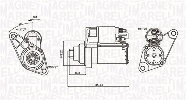 Starteris MAGNETI MARELLI 063721330010