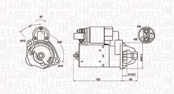 Starteris MAGNETI MARELLI 063721394010