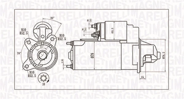 Starteris MAGNETI MARELLI 063721396010