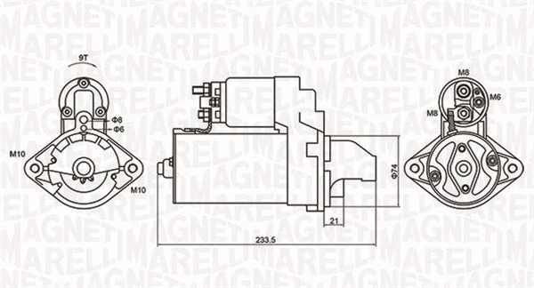 Starteris MAGNETI MARELLI 063721406010