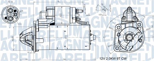 Starteris MAGNETI MARELLI 063721408010