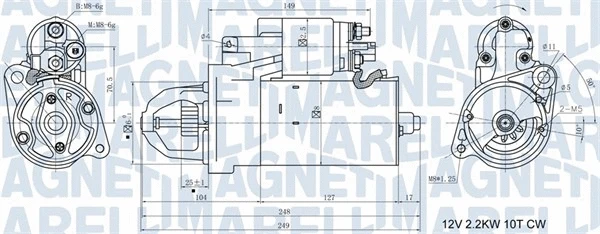 Starteris MAGNETI MARELLI 063721411010