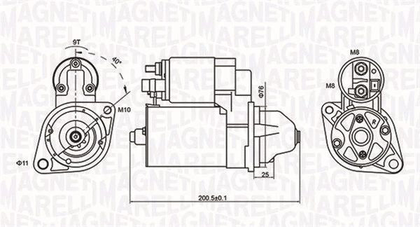 Starteris MAGNETI MARELLI 063721412010