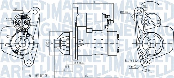 Starteris MAGNETI MARELLI 063721418010