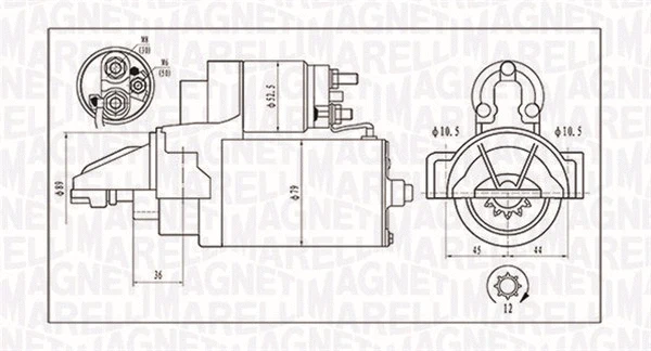Starteris MAGNETI MARELLI 063721421010