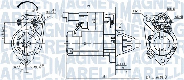 Starteris MAGNETI MARELLI 063721458010