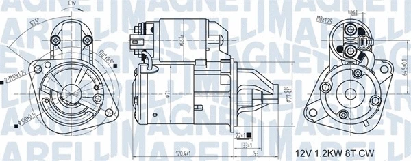 Starteris MAGNETI MARELLI 063721465010